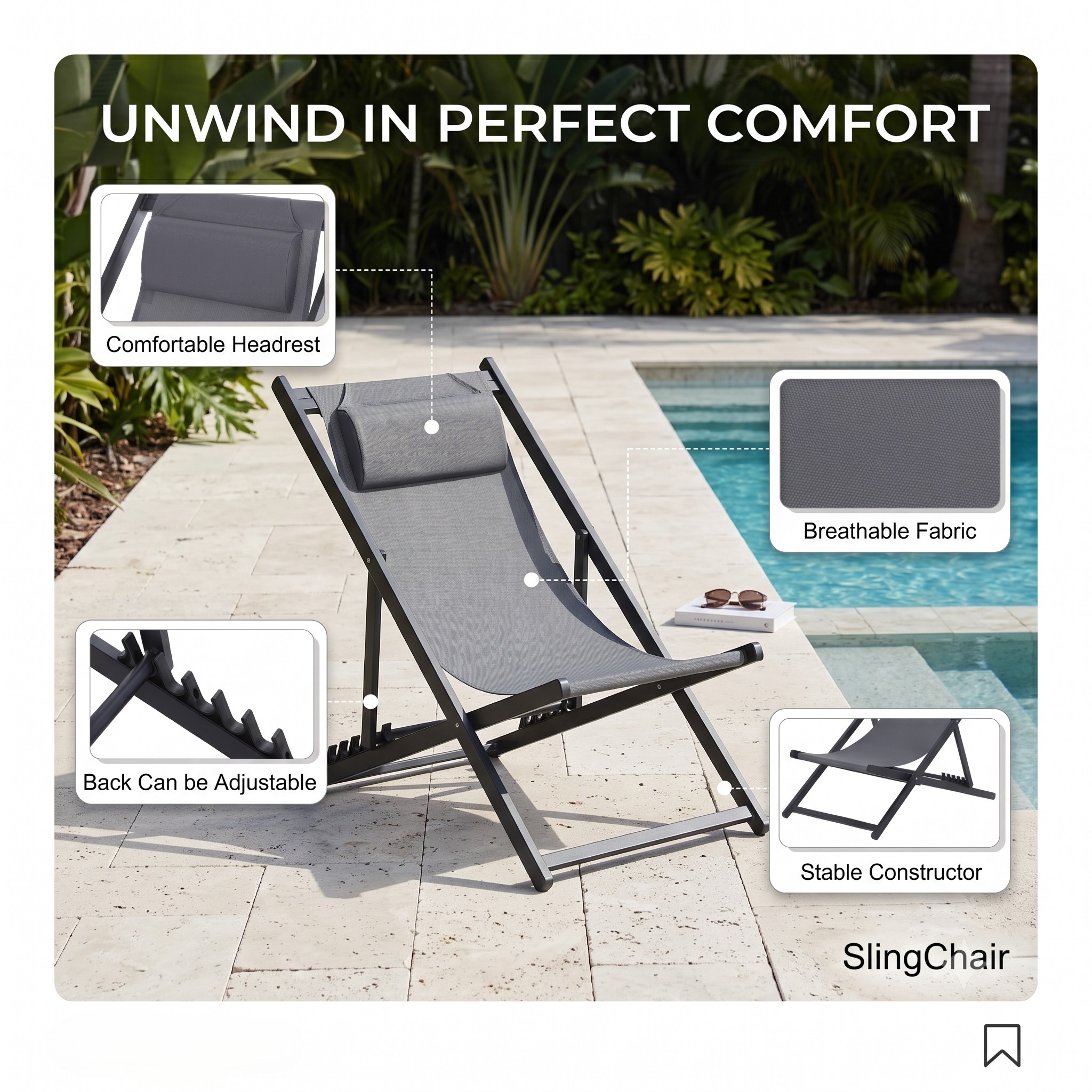 Sling Folding Chair - Image 23