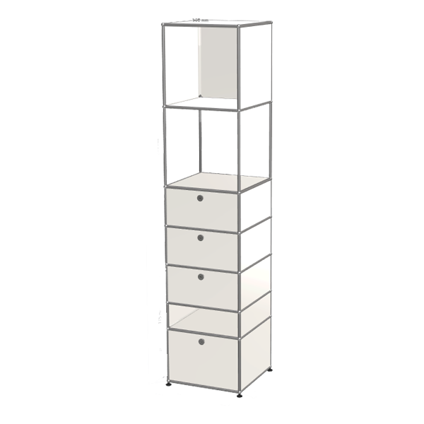 Modular Shelving Storage Unit - White