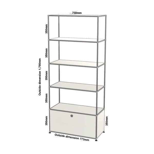 Modular Bookshelf with Door - Image 2