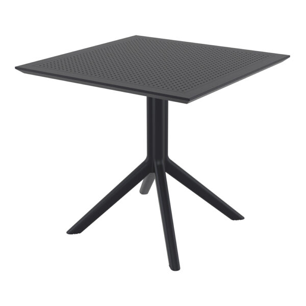 Sky 80x80cm Dining Table Black