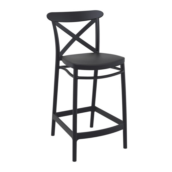 Cross Kitchen Stool 65 – Black