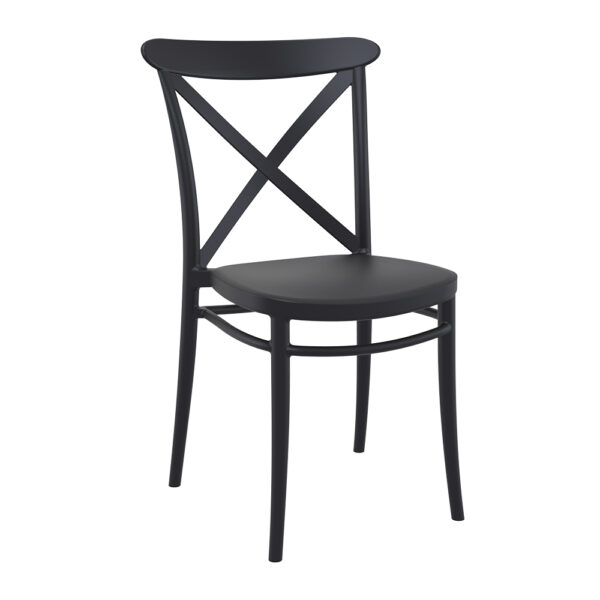 Siesta Cross Side Chair – Black