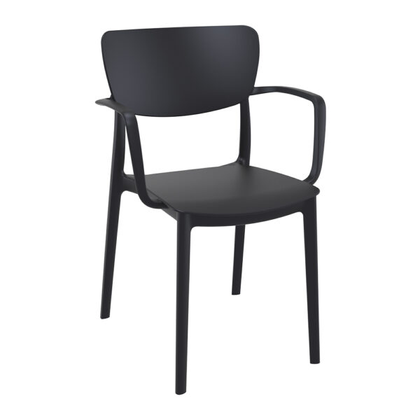 Lisa Arm Chair – Black