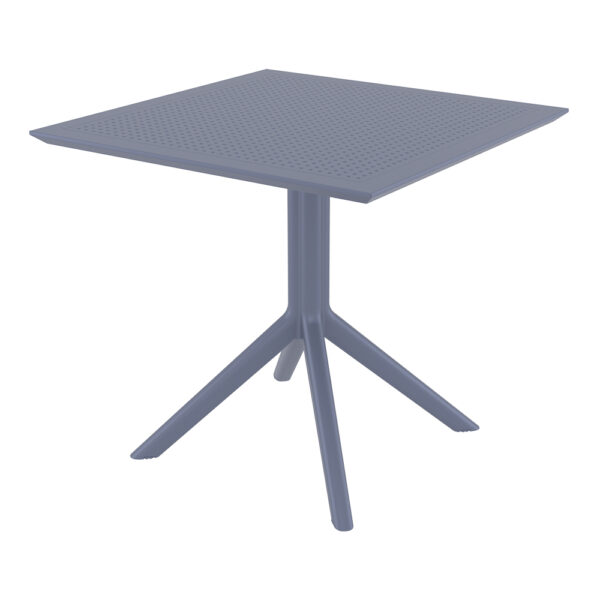 Sky 80x80cm Dining Table Dark Grey