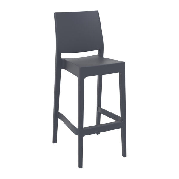 Maya Bar Stool Dark Grey