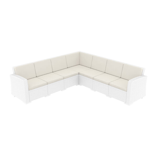 Monaco-Corner Sofa White