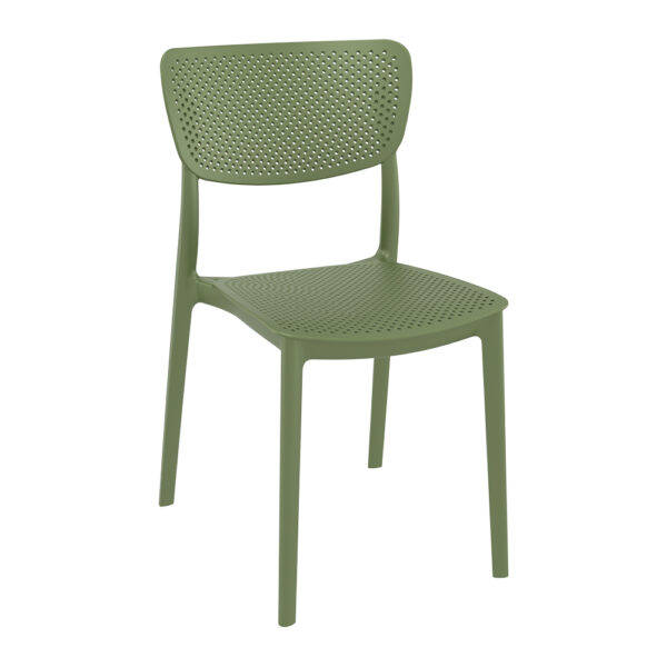 Lucy PP Side Chair – Olive Green