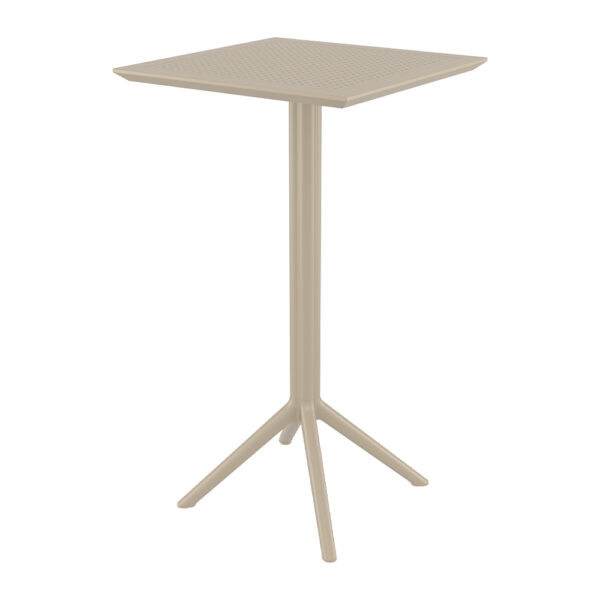 Sky 60x60cm Folding Bar Table – Taupe