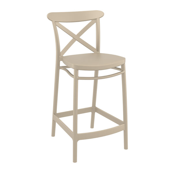 Cross Kitchen Stool 65 – Taupe