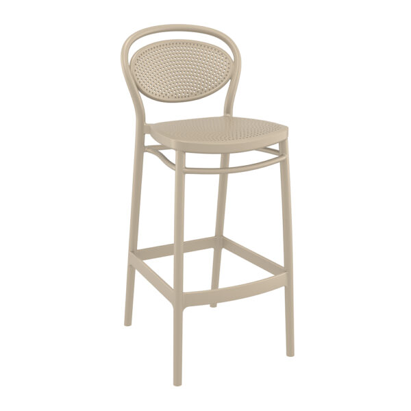 Marcel Bar Stool 75 – Taupe