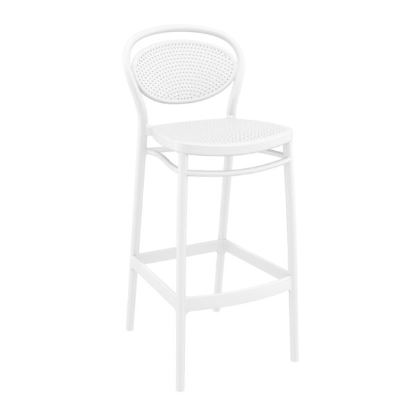 Marcel Bar Stool 75 – White