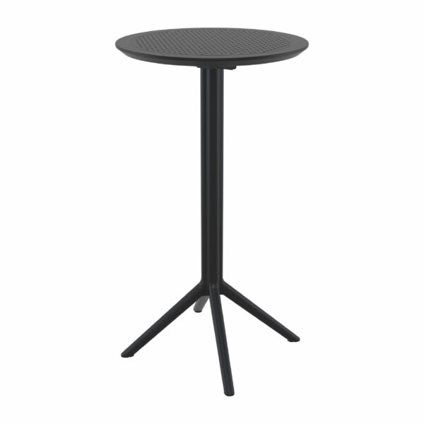 Sky 60 Round Folding Bar Table – Black