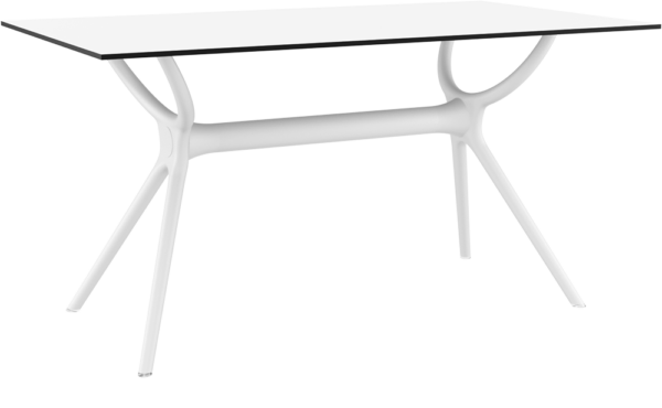 Air 80×140 HPL Table – White