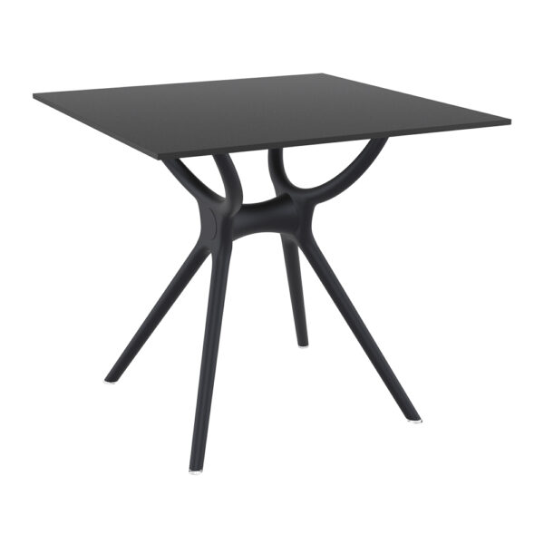 Air 80×80 HPL Table – Black