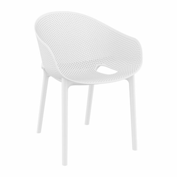 Sky Pro Arm Chair – White