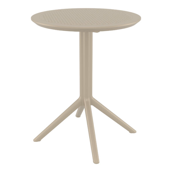 Sky 60 Round Folding Table - Taupe