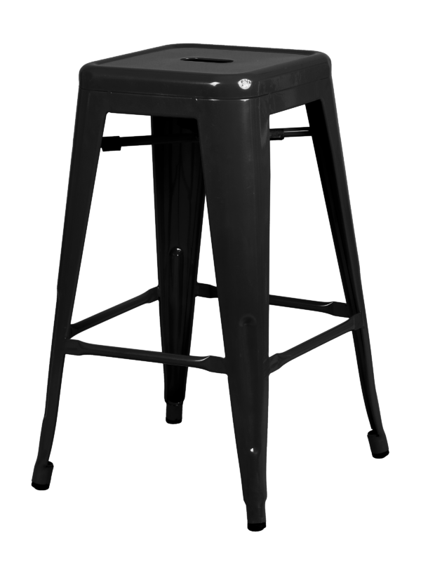 Tolix Kitchen Stool 65cm Black