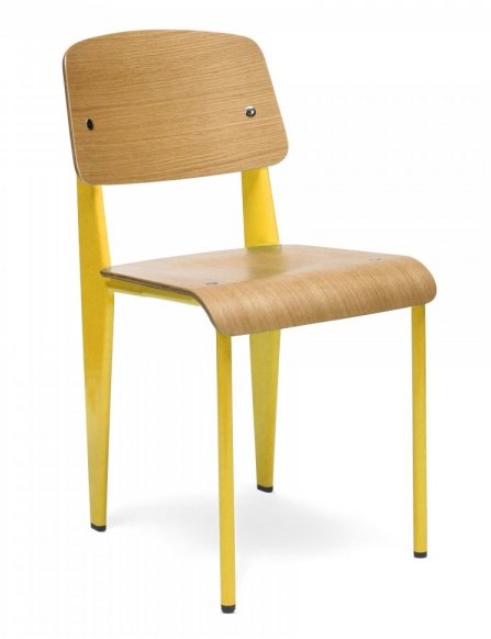 Roma Chair Wood/ Yellow