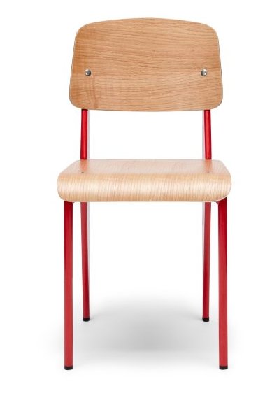 Roma Chair Wood/ Red