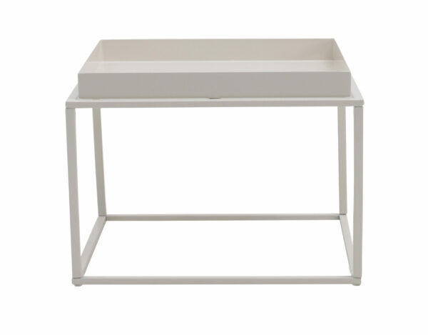 Cube High Side Table – Cream