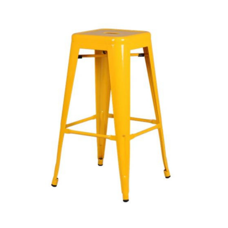 Tolix Bar Stool - Yellow - Chair Crazy Shop