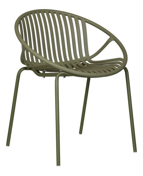 Hoop Dining Chair PP & Metal – Green