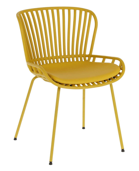 Amanzi Dining Side Chair – Yellow/Ginger