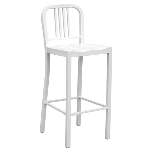 Madrid Bar Stool - White