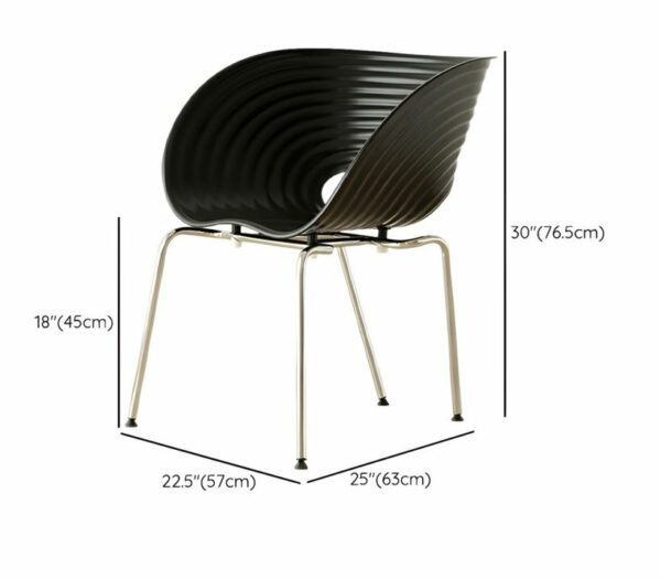 Nina Black PP Seat & Chrome Frame - Image 2