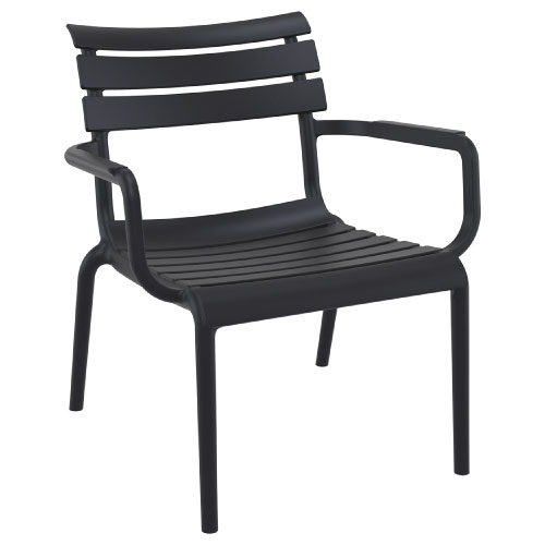 Paris Lounge Arm Chair – Black