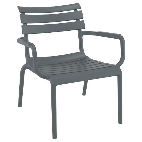 Paris Lounge Arm Chair – Dark Grey