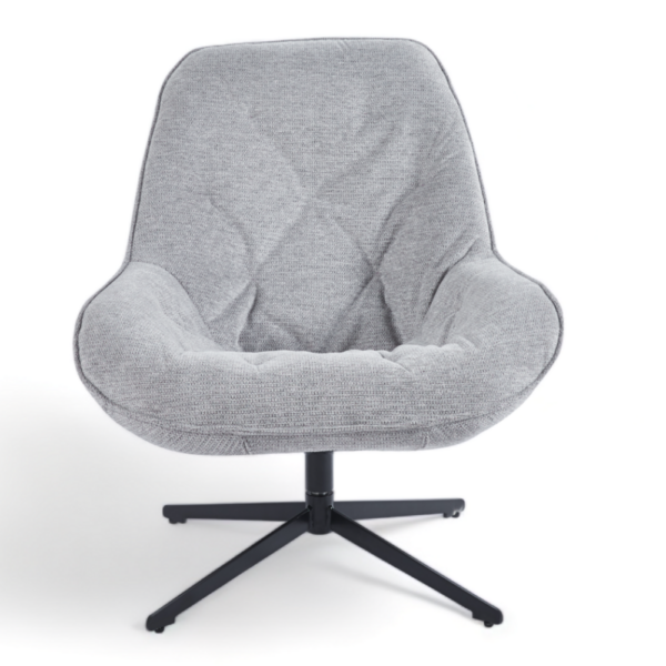 Atlanta Swivel Chair – Grey Fabric