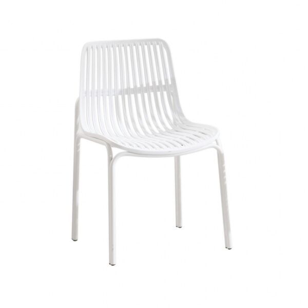 Tina Dining Chair – No Seat Cushion – White