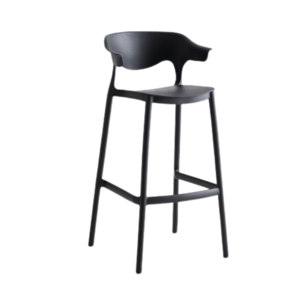 Turin Barstool Black