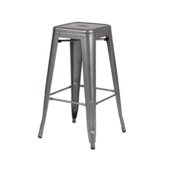 Tolix Barstool 75cm Gunmetal