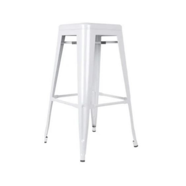 Tolix Kitchen Stool – White