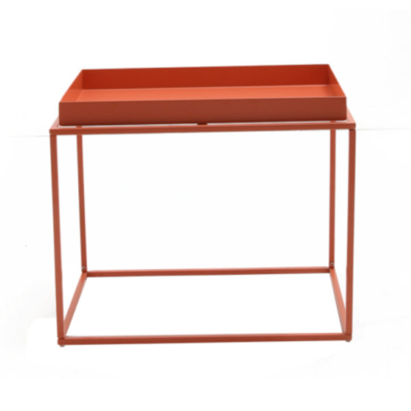 Cube High Side Table – Orange