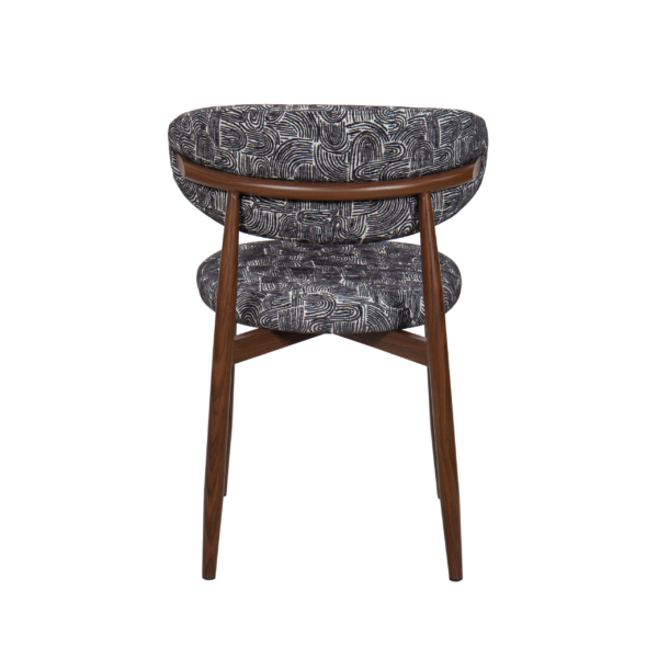 Lucien Dining Chair - Monochrome Fabric - Image 3