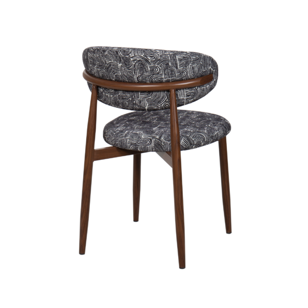 Lucien Dining Chair - Monochrome Fabric - Image 5