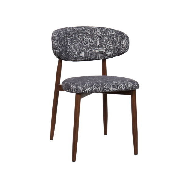 Lucien Dining Chair – Monochrome Fabric