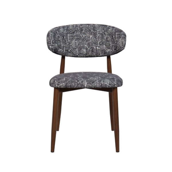 Lucien Dining Chair - Monochrome Fabric - Image 4