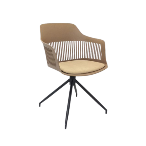 Lyric Chair Blk40 Frame Coffee F Seat