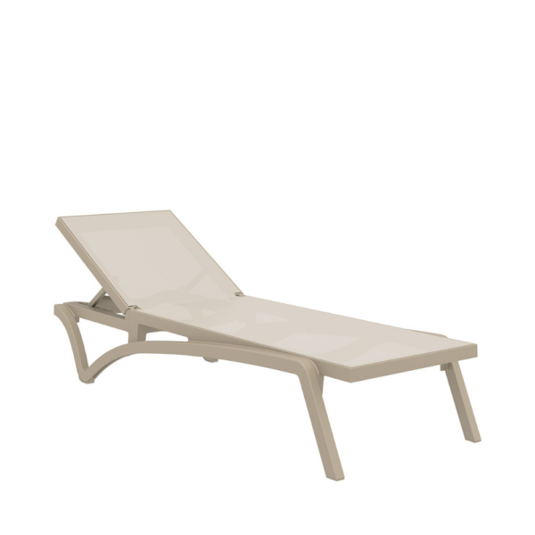 Siesta Pacific Sun Lounger – Taupe/Taupe