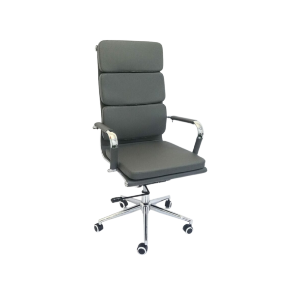 Preston High Back Office Chair – Dark Grey