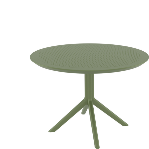 Siesta Sky 105cm Dining Table – Olive Green