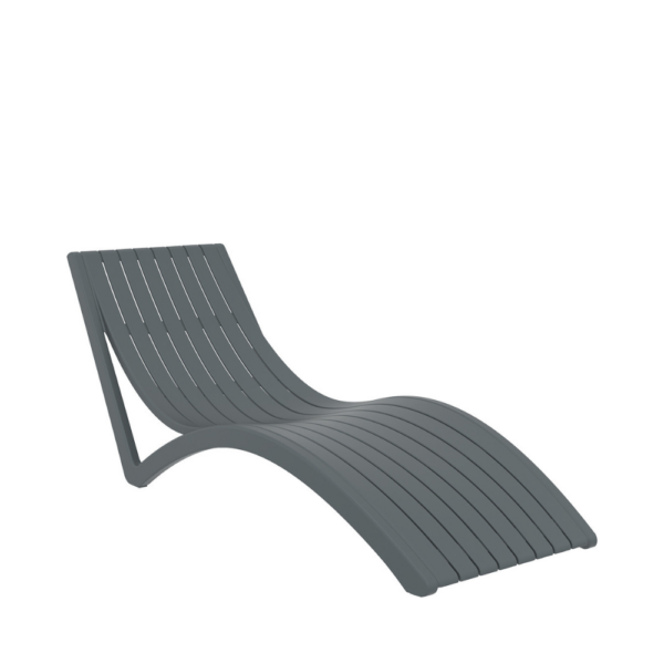 Slim Pool Lounger – Grey