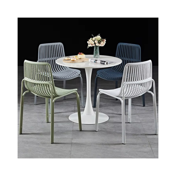 Tina Dining Chair - White (No Cushion) - Image 2