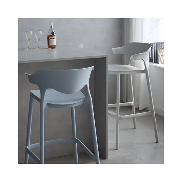 Turin Kitchen Stool - Light Grey - Image 2