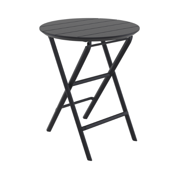 Helen 60Round Folding Table – Black