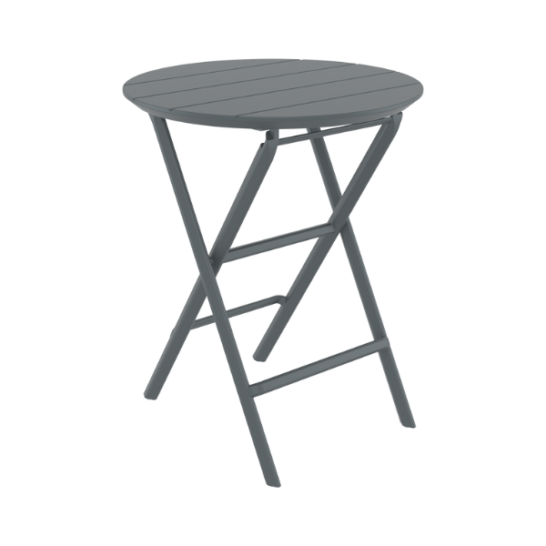 Helen 60Round Folding Table – Dark Grey